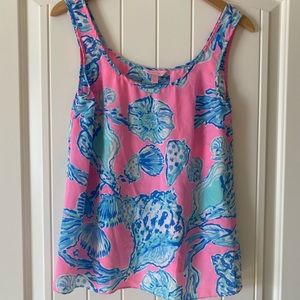 Lilly pulitzer silk blouse